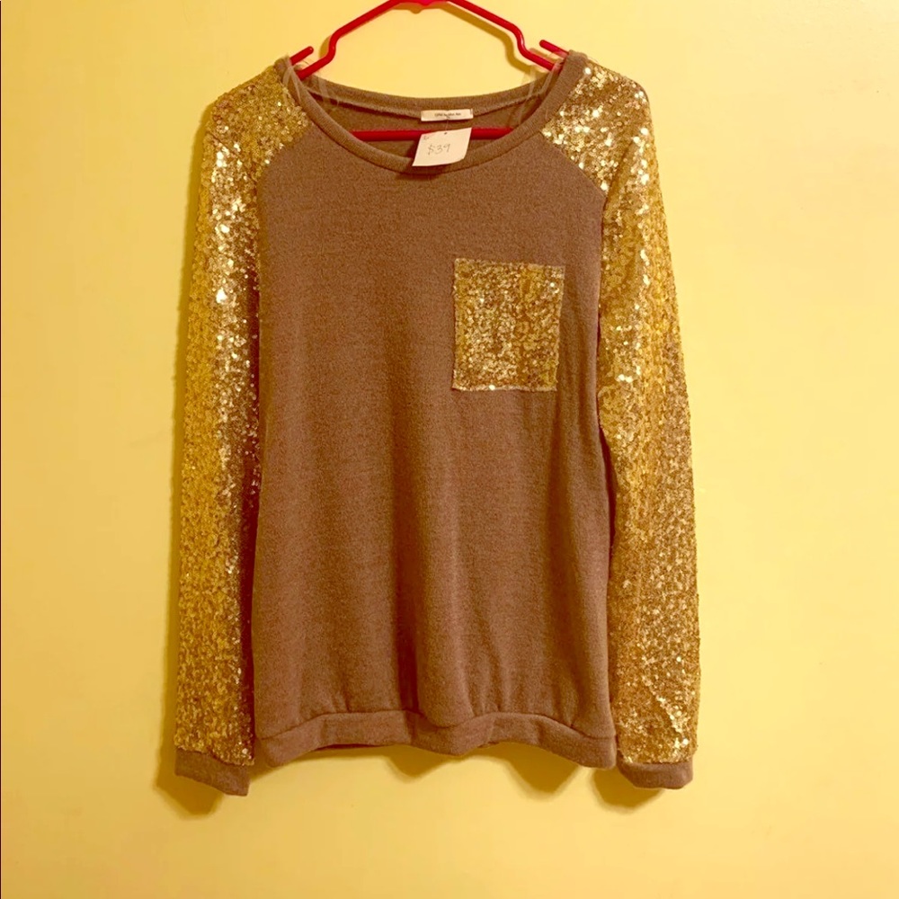Sequin sweater